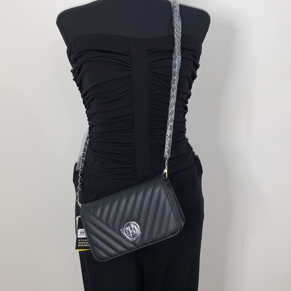 NWT Badgley Mischa Black crossbody vegan leather bag
